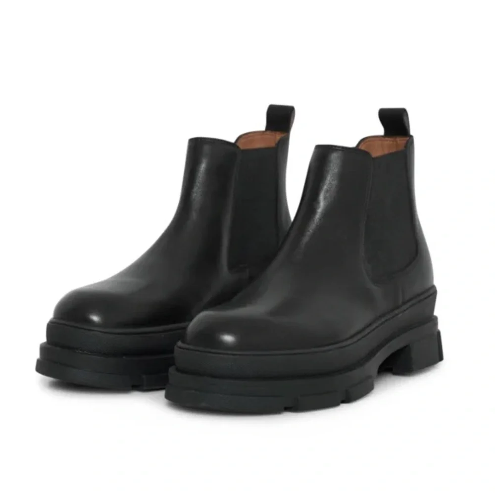 ICHI Women’s Jemma Leather Chelsea Ankle Boot - Picture 1 of 12